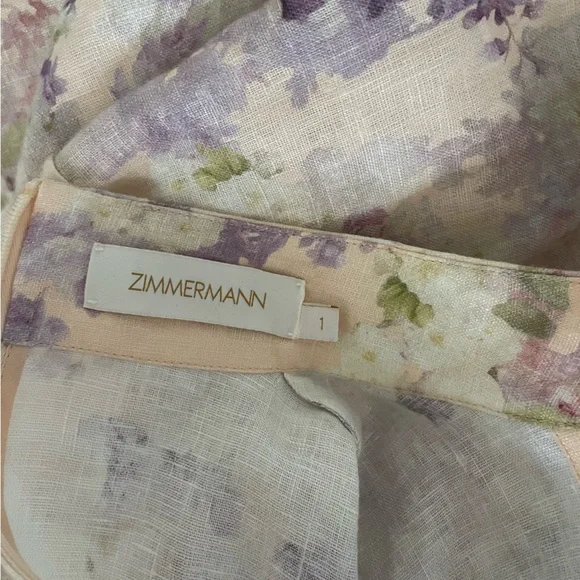 Zimmermann Lyrical Midi Dress Size 1 - Picture 4 of 12